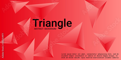 Fototapeta Naklejka Na Ścianę i Meble -  Triangle background. Abstract composition of triangular pyramids.