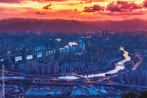 Fuzhou City Night Scene in China