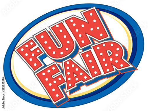 Sticker design for fun fair