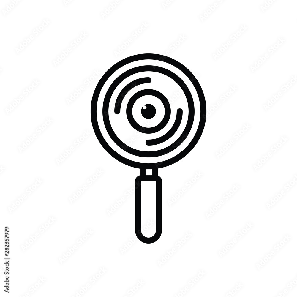 Black line icon for observation Black line icon for observation