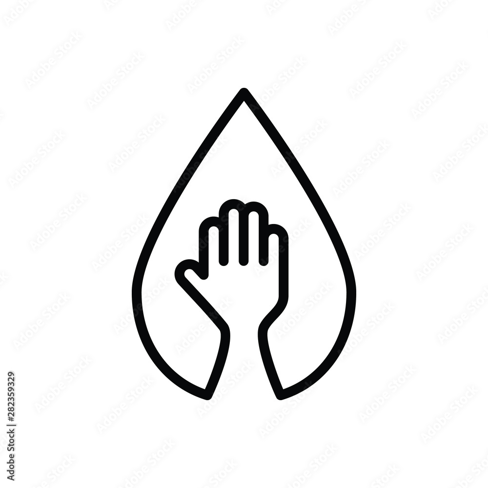 Fototapeta premium Black line icon for lack reduction 