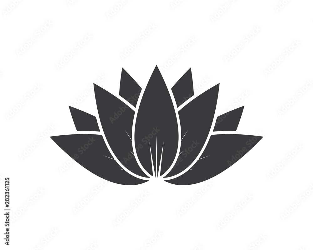  Lotus flowers vector  design logo Template