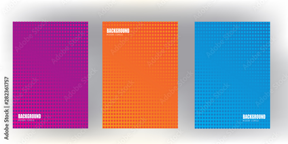 l covers design with Colorful halftone gradients.background template design
