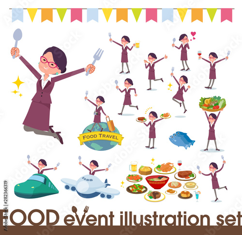 flat type glasses office women_food festival