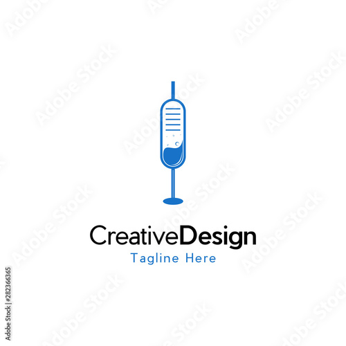 Syringe, injection icon vector, filled flat sign, injection logo stock illustration design