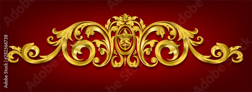 Classical decorative elements in baroque style