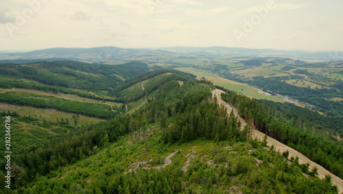 Mountain ridge in Dolni Morava