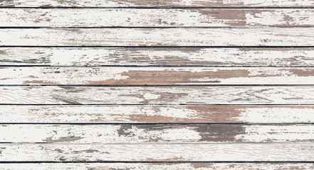 Handdoek met foto Texturen Witte houten planken vintage stijl  © photosky99