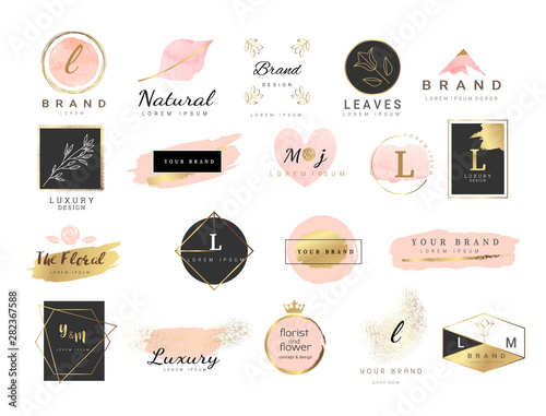 Logo watercolor background banner