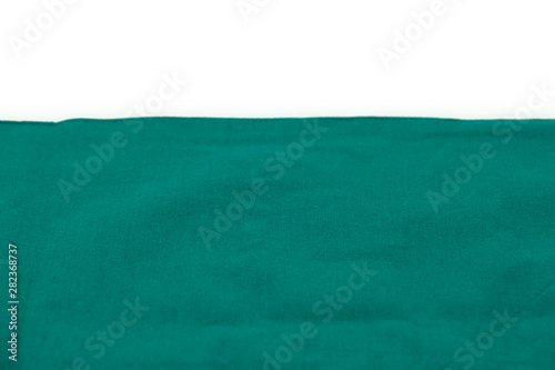 surgical green drape fabric with white space for text copy
