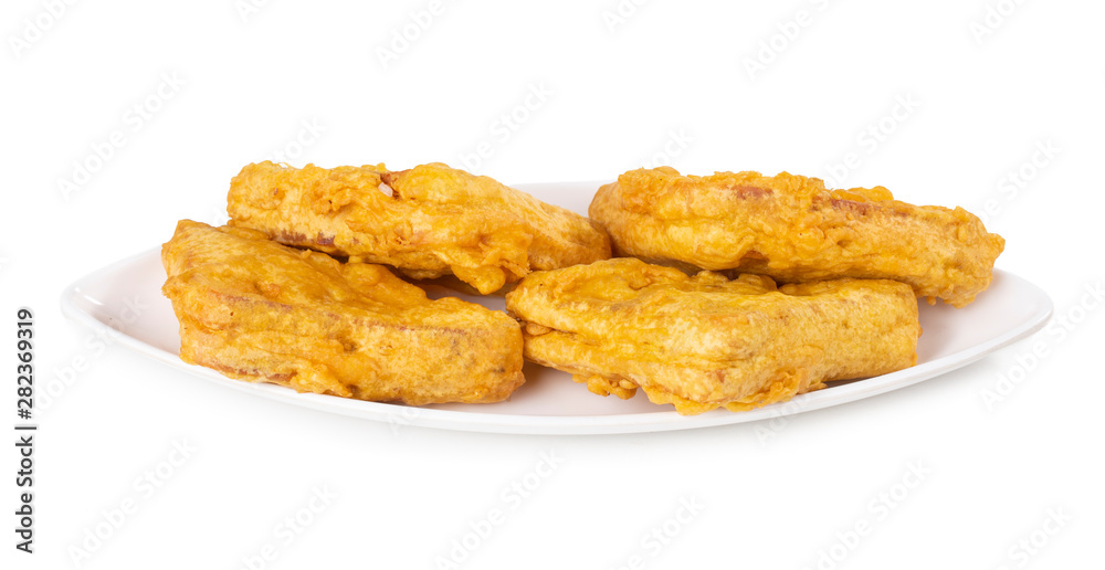 Indian Fried Snack Bread Pakora. It is also known as bread bhaji. A common street food, it is made from bread slices, gram flour, and spices among other ingredients Indian Fried Snack Bread Pakora. It is also known as bread bhaji. A common street food, it is made from bread slices, gram flour, and spices among other ingredients
