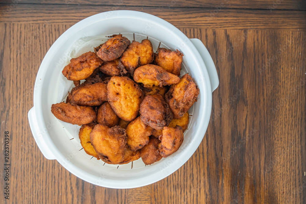 Pile of Tasty deep fried Nigerian Akara ready to eat Pile of Tasty deep fried Nigerian Akara ready to eat