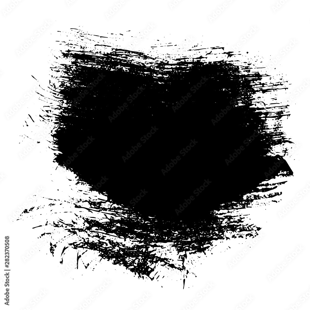 Black messy ink blot. Vector Black messy ink blot. Vector