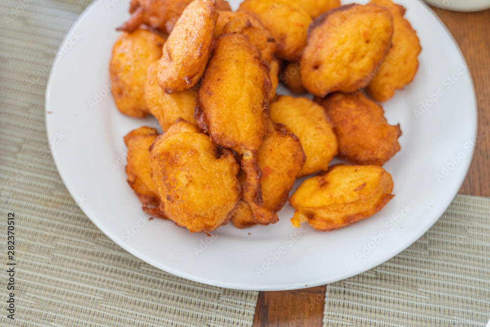 Pile of Tasty deep fried Nigerian Akara ready to eat