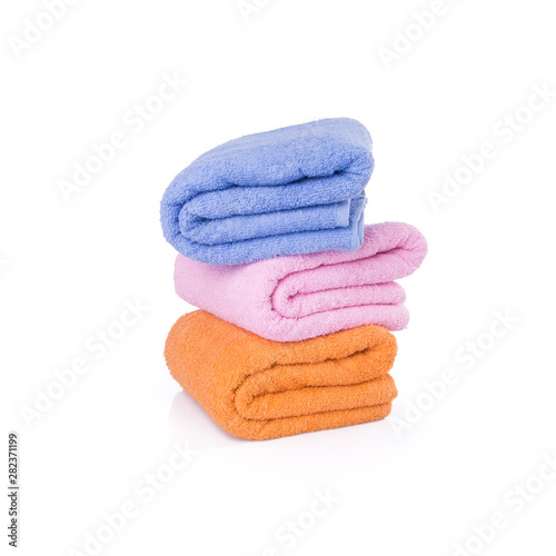 towel or bath towel on a background new.
