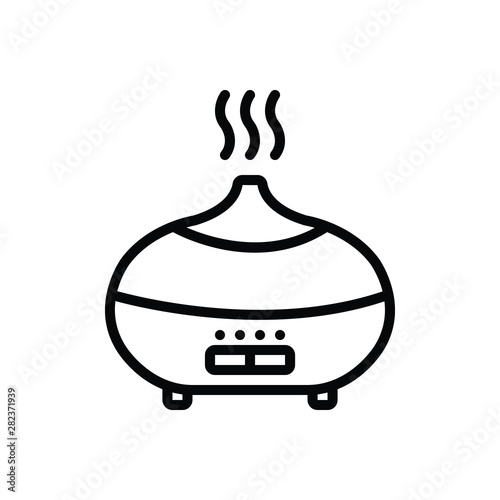 Black line icon for aromatherapy