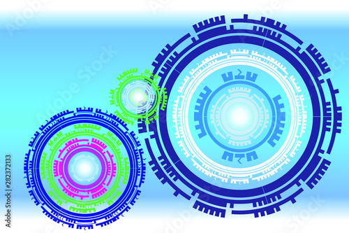 Technology for modern business background.