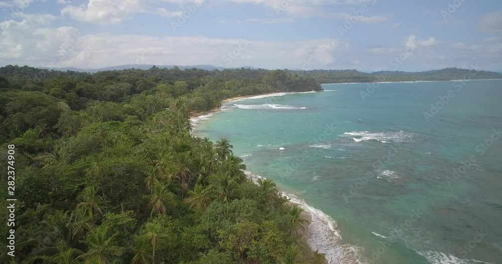 Aerial, Punta Uva At Cahuita, Costa Rica Aerial, Punta Uva At Cahuita, Costa Rica