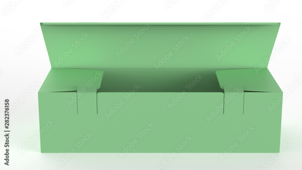 Tea packaging Blank paper box, cardboard container full of rectangular tea bags. Food product advertising mock up template. 3d illustration Tea packaging Blank paper box, cardboard container full of rectangular tea bags. Food product advertising mock up template. 3d illustration