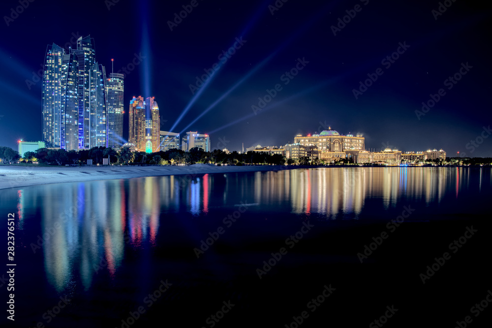 Abu Dhabi Skyline at night