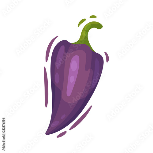 Whole bitter pepper. Vector illustration on white background.