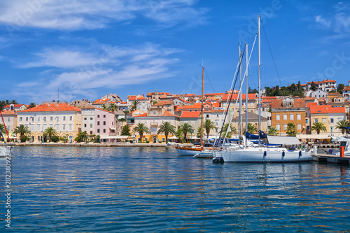 Marina in in Mali Losinj, Croatia.