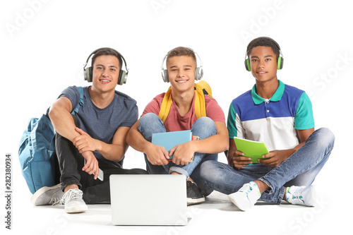 Portrait of young students ...