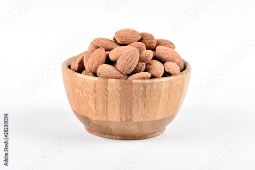 fresh roasted almonds in bowl