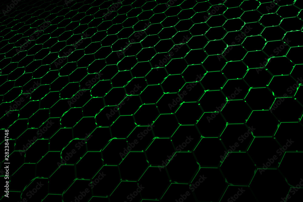 black hexagon background and texture. black hexagon background and texture.