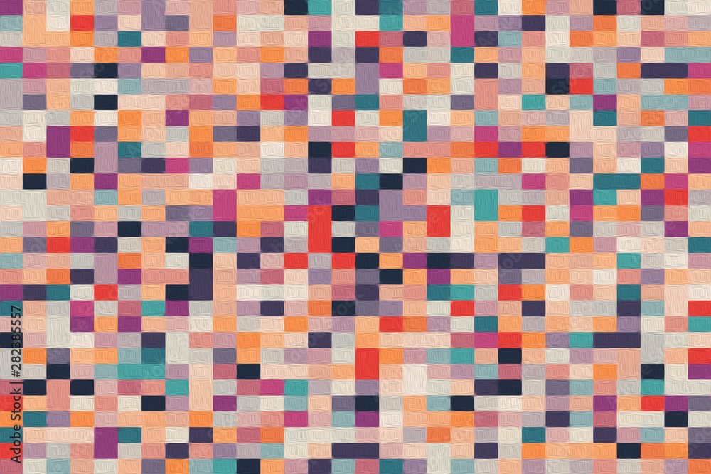 Color geometric background. Abstract geometric pattern. Oil painting flat style design. Texture for print, poster, and banner Color geometric background. Abstract geometric pattern. Oil painting flat style design. Texture for print, poster, and banner