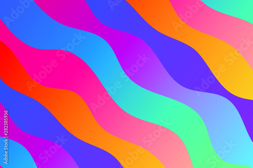 Colorful background with gradient curved lines. Pattern design for banner, poster, flyer, card, cover, brochure