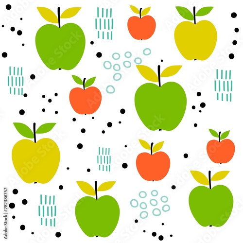 apple seamless pattern