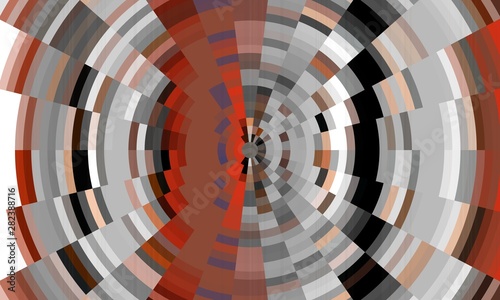 Orange silvery circular abstract background with circles