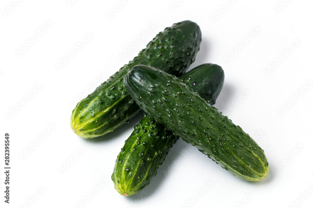 cucumber isolated on a white background cucumber isolated on a white background