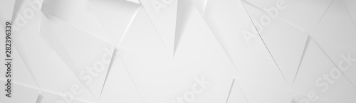 White Wide Futuristic Background (Website Head) (3d illustration)