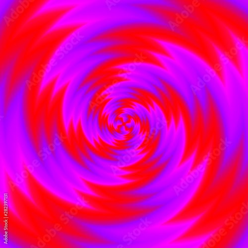 Red spirals. Spin illusion.