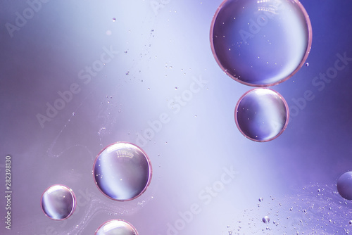 Purple abstract background with bubbles