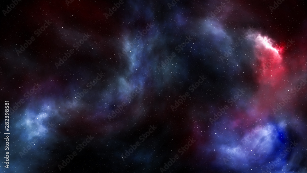Fototapeta premium night sky with stars and nebula