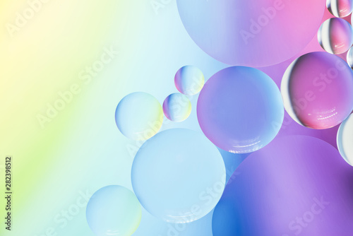 Soft colorful abstract background with bubbles