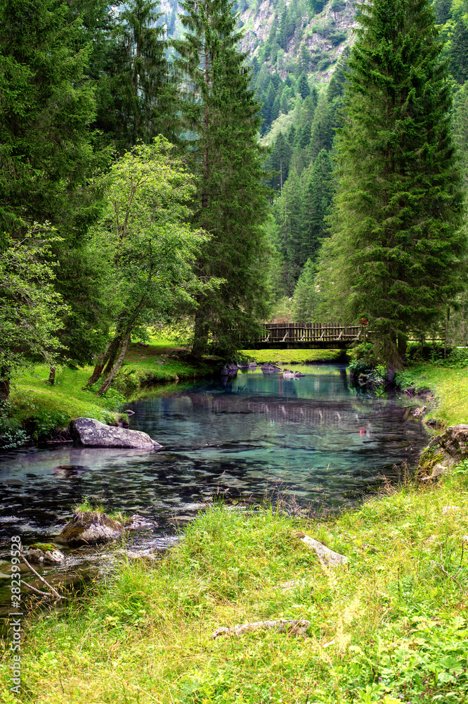 Fiume Sarca nelle Dolomiti di Brenta Fiume Sarca nelle Dolomiti di Brenta