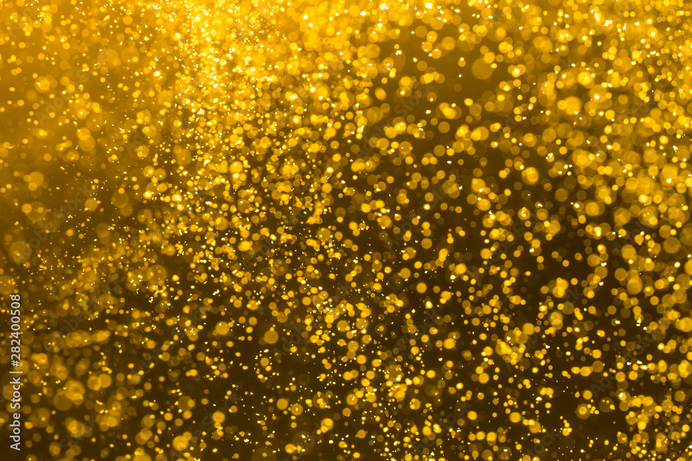 Abstract Yellow bokeh defocus Background.