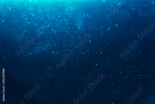 Abstract Blue Defocused bokeh background photo