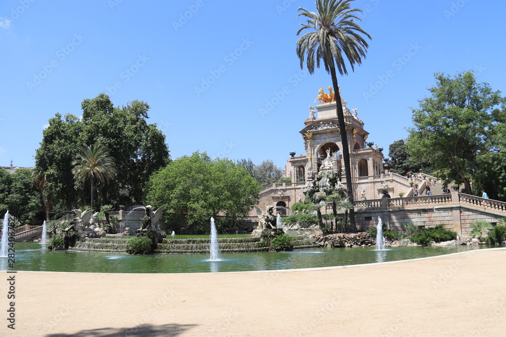 Fontaine du parc de la Ciutadella à Barcelone, Espagne	