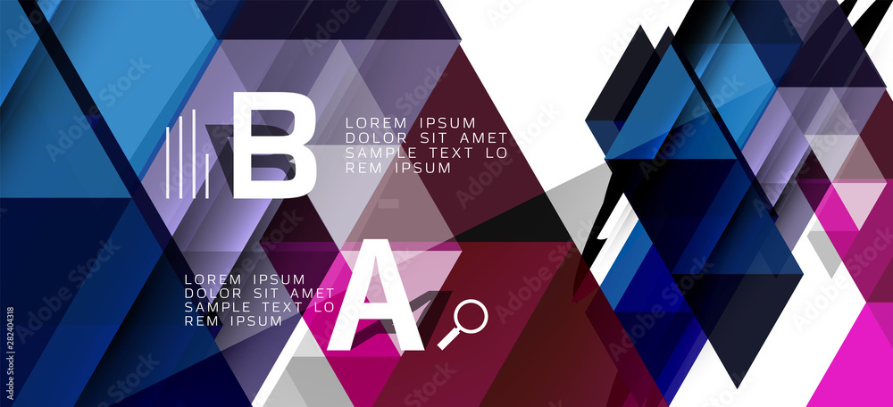 Abstract concept triangle graphic element. Technology background. Banner, poster template Abstract concept triangle graphic element. Technology background. Banner, poster template