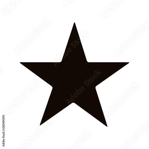 Star isolated on white background