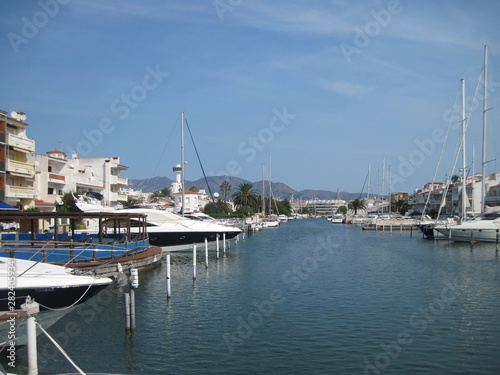 yachts in the harbor