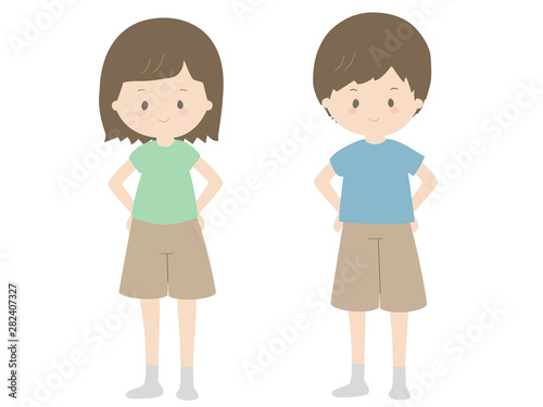 ひなちゃんととしくん　ドヤ