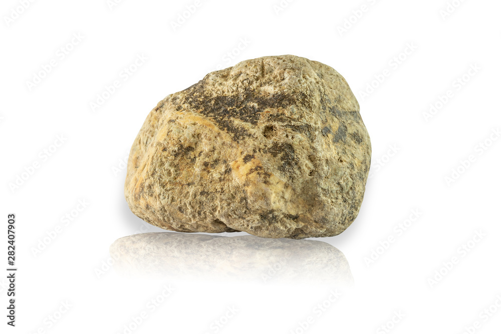 Obraz premium Rock stone isolated on white background this has clipping path.