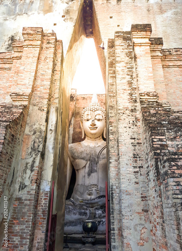 Wat Si Chum Temple in Sukhothai Historical Park  Thailand.