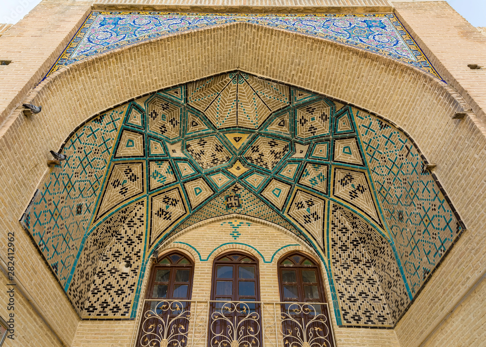 Emad al doleh mosque, one of the greatest mosques from Qajar Dynasty in Kermanshah city, Iran